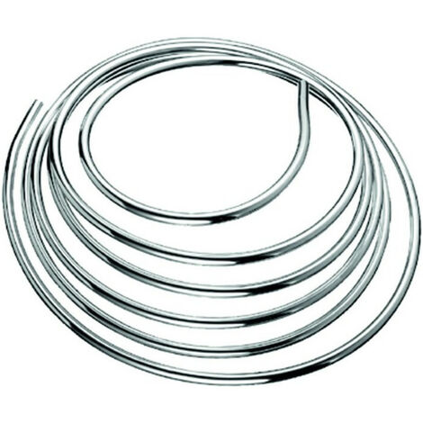 Tuyau flexible en cuivre Schell. Anneau de 5m. chromé d-10mm