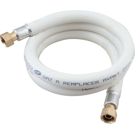 Tuyau flexible pour gaz naturel 1,50 m – Écrou G 1/2' – Conforme norme NF D 36-103 – Raccordements vissables sécurisés – Addax