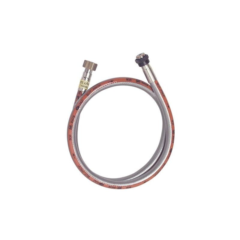 Tuyau flexible inox a embouts mecaniques pour butane et propane - sans date limite d'emploi