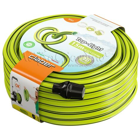 Tuyau flexible Top-Light 1/2" de 15 m de diamètre léger, anti-étranglement.