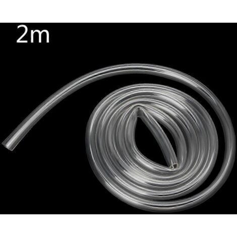 Tuyau flexible transparent de qualité alimentaire, diamètre intérieur 3/8", diamètre extérieur 1/2", longueur 6,56 pieds (2 m) - Tuyau de brassage