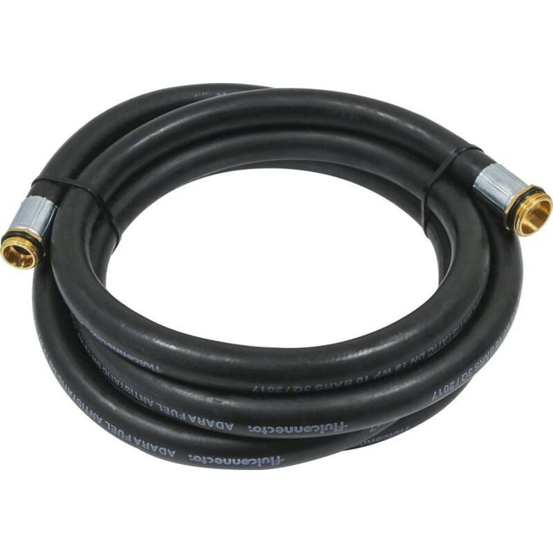 Sodise - Tuyau fuel renforcé 4m 19mm avec raccord mâle 3/4' et 1'- 08453