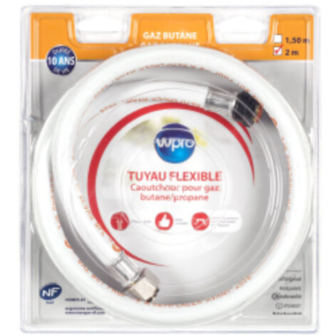 Tuyau gaz butane/propane 2m 10ans embout mecanique tbc208 Wpro 481181729053
