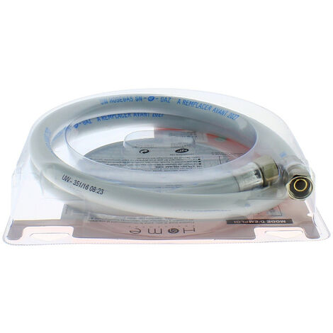 Tuyau gaz naturel 1,50m validité 10 ans pour Cuisiniere et Plaque de cuisson 95307 pour Cuisinière