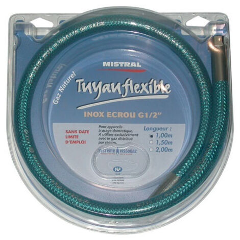 TUYAU GAZ NATUREL INOX 1M50 MISTRAL MISTRAL GAZ - 21213150
