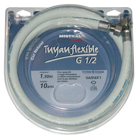 Tuyau Gaz Ville à Visser - 1 M - Mistral Gaz