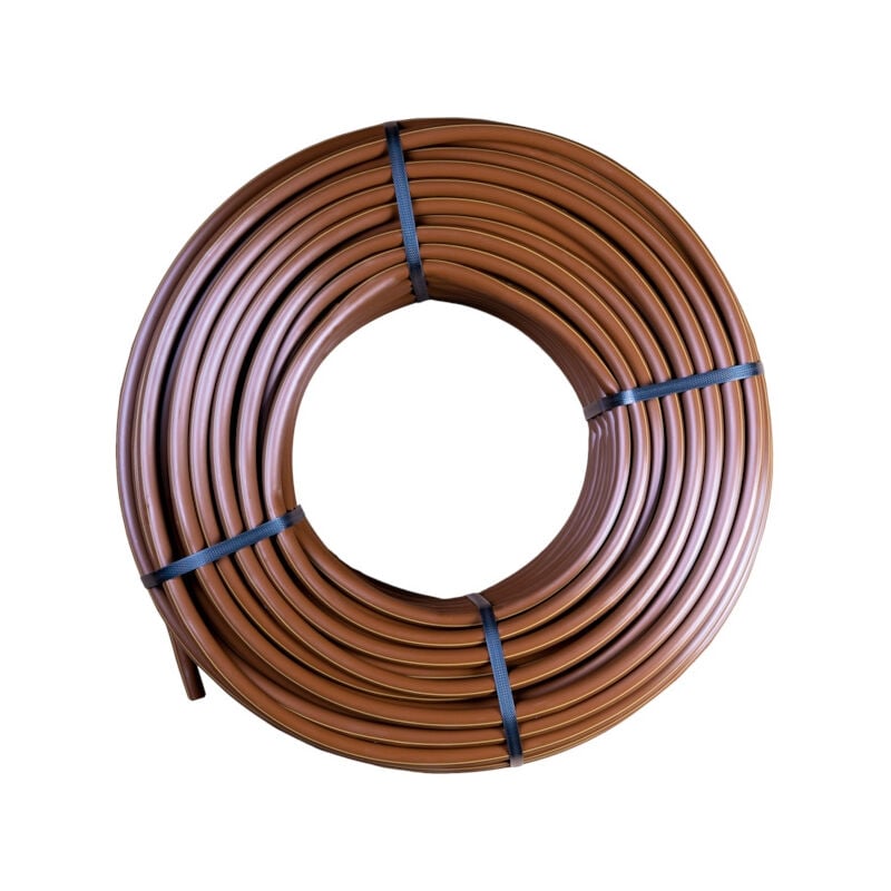 Tuyau goutte-à-goutte autorégulant Ø16 mm x 25 m - 2 L/h - Marron - RAIN