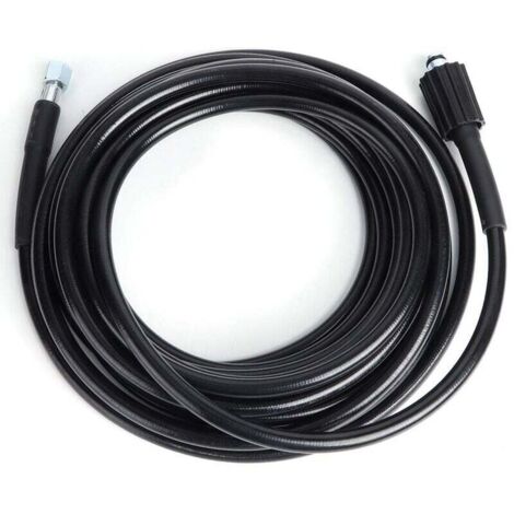 Tuyau Haute Pression 10m, M22 à Filetage - Flexible Nettoyeur Haute Pression Avec Connecteur Quick Connect de Type clic pour nettoyeurs Haute Pression Kärcher K2 K3