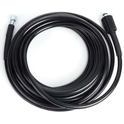 Tuyau Haute Pression 10m, M22 à Filetage - Flexible Nettoyeur Haute Pression Avec Connecteur Quick Connect de Type clic pour nettoyeurs Haute Pression Kärcher K2 K3