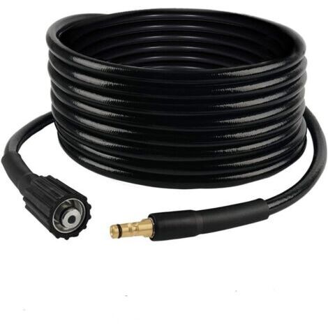 Tuyau haute pression 6m Adaptateur M22 pour nettoyeurs Karcher K2 à K7 Caoutchouc résistant à l'abrasion Pression 160 bars
