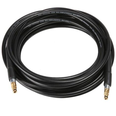 Tuyau haute pression pour nettoyeur - compatible Karcher K2 à K7, résistant, 10 mètres, couleur noire.