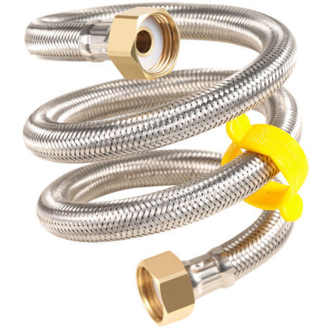 Tuyau inox ø20mm intérieur F-f1/2 pouce longueur 100cm