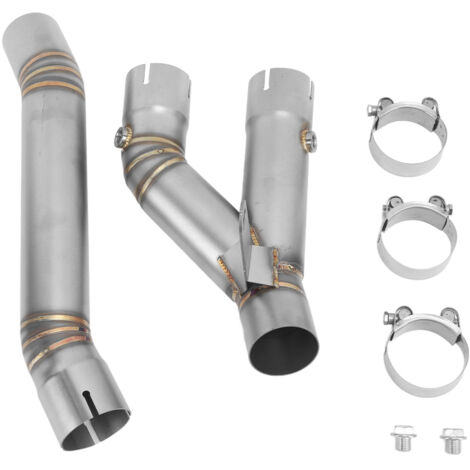 Tuyau intermédiaire d'échappement de moto, lien central de catalyseur en acier inoxydable pour MT‑ 10 SP FZ‑ 10 2022 à 2023