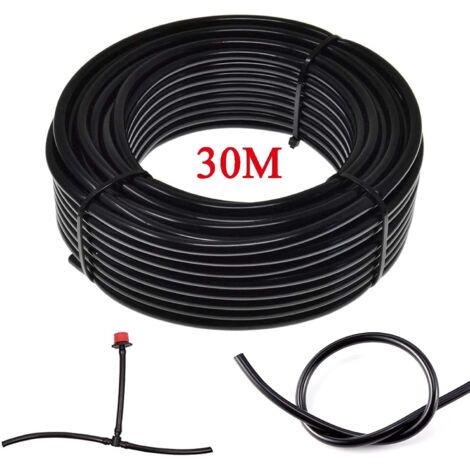 Tuyau Irrigation - 30M - PVC - Micro Goutte À Goutte - Jardin Pelouse Serre - 4/7mm