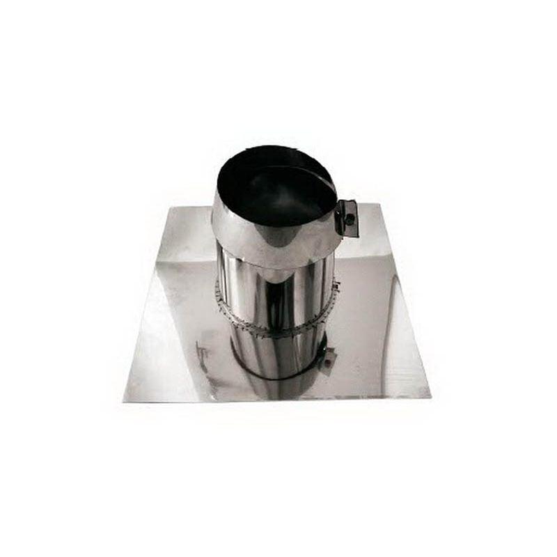 MBM - Cheminee double paroi isole faux toits plats inox dn 130/180