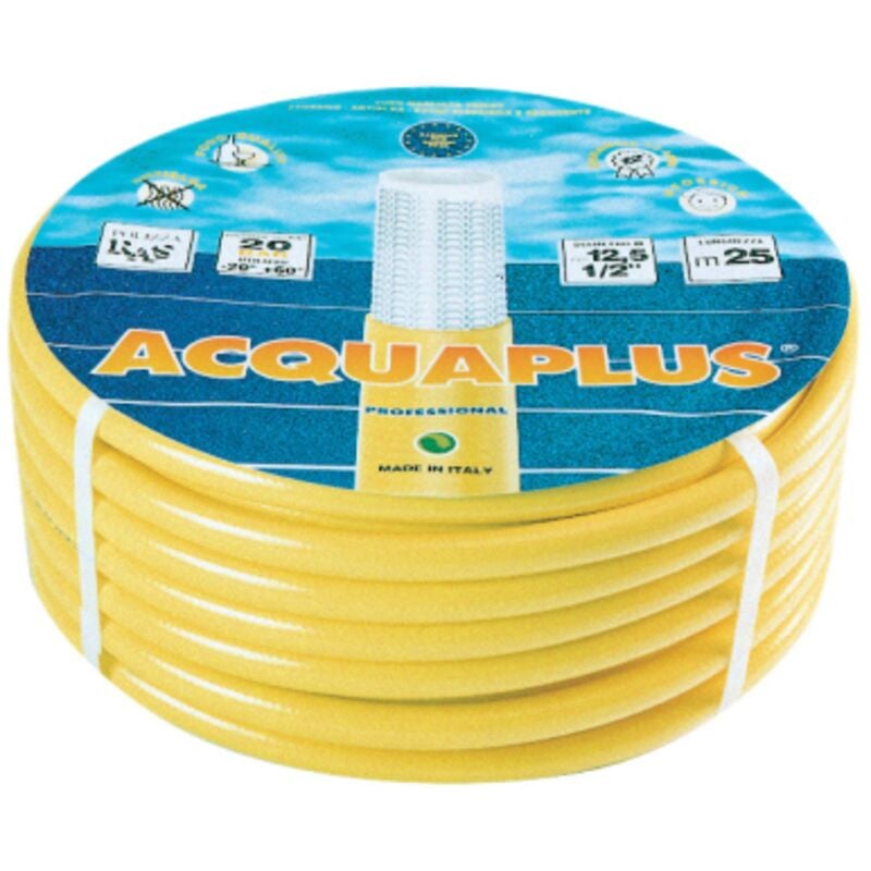 Tuyau maille Acquaplus 6 couches inte'rieur 19 mm Rouleau de 25 m pour irrigation 24 bar anti-algues