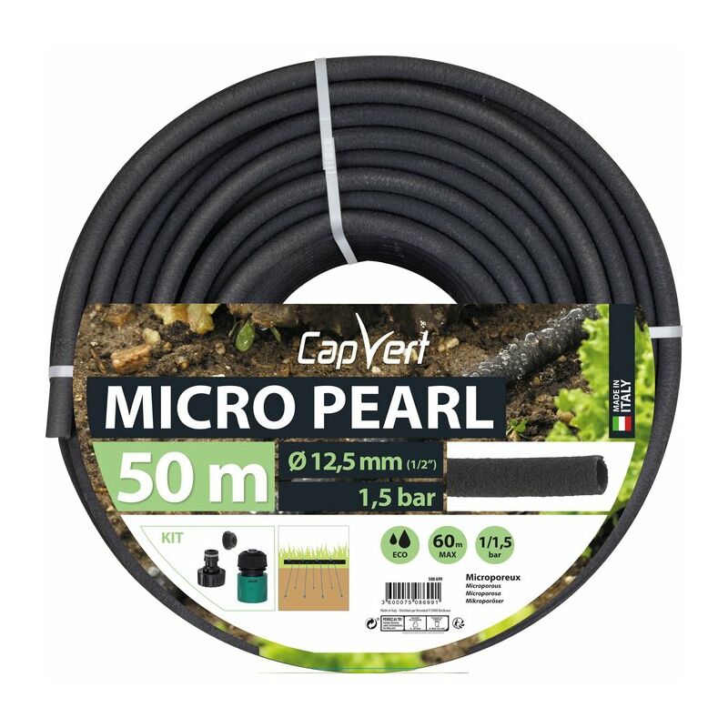 Capvert - Tuyau microporeux - Micro Pearl ø 12,5 mm - l 50 m