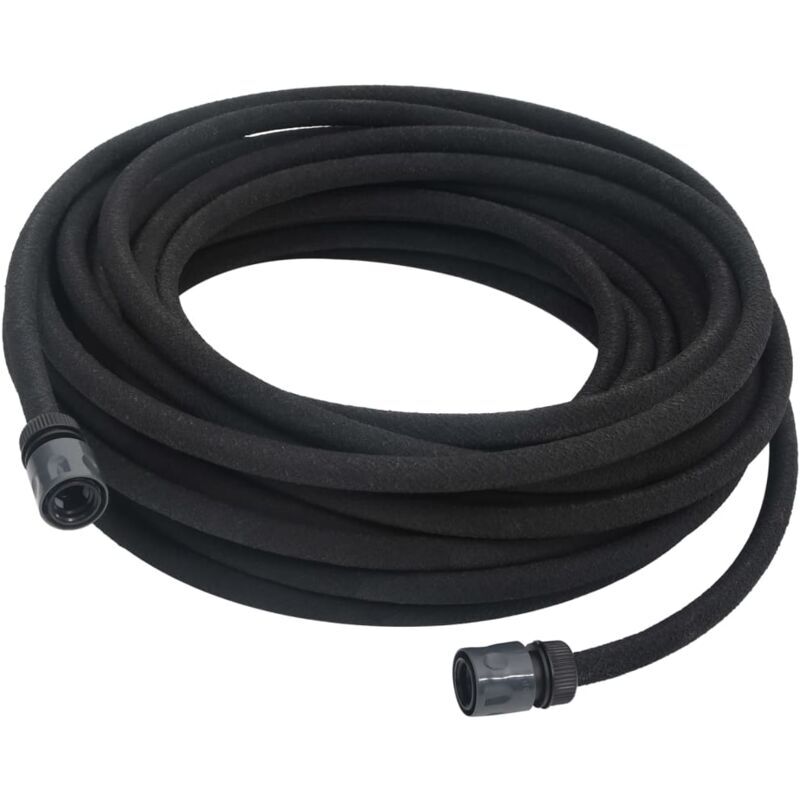 Vidaxl - Tuyau d'arrosage de jardin noir 10 m caoutchouc