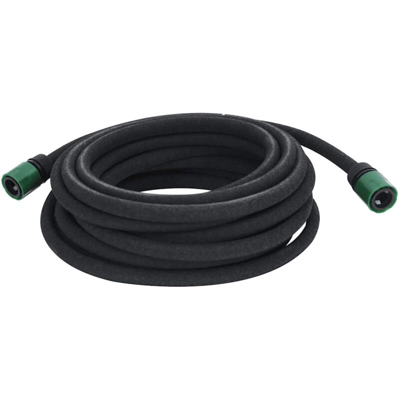 Tuyau d'arrosage de jardin noir 0,6' 10 m caoutchouc