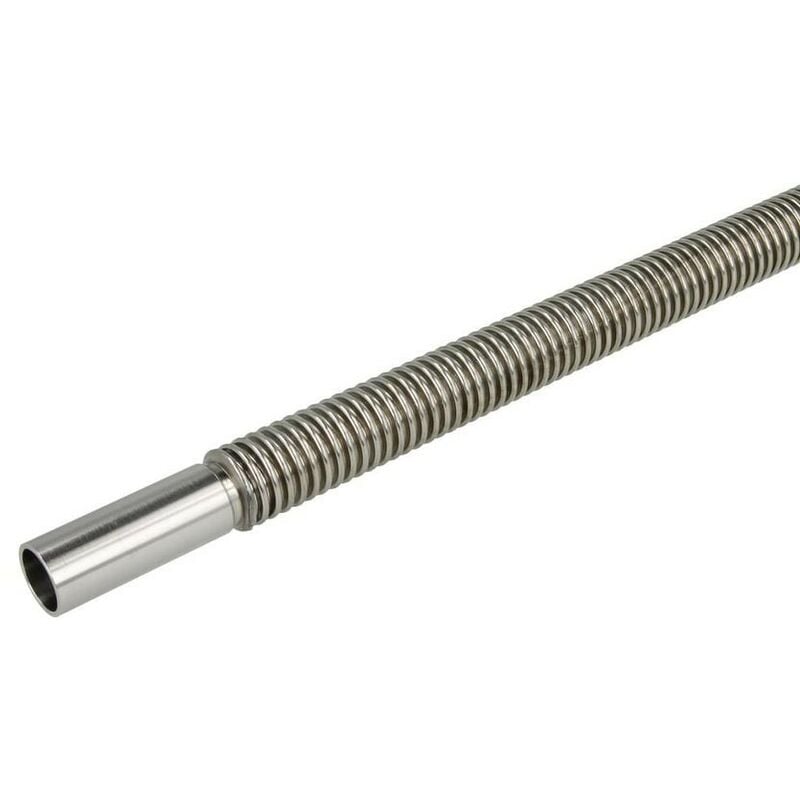 Le Sanitaire - Tuyau ondulé inox DN25 1000 mm manchon ø 28 mm des deux côtés