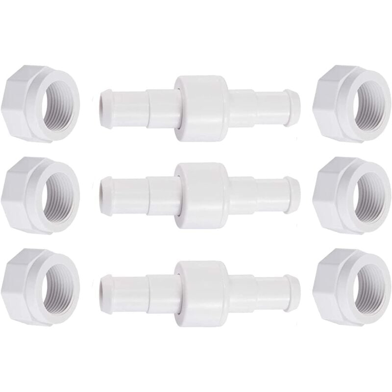 Tuyau pivotant D20 avec écrou de tuyau D15 compatible avec Zodiac Polaris 280, 380, 180 - Pièces de rechange pour nettoyeur de piscine