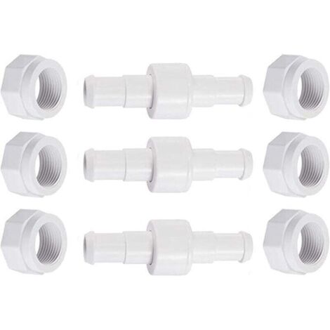 Tuyau pivotant D20 avec écrou de tuyau D15 compatible avec Zodiac Polaris 280, 380, 180 - Pièces de rechange pour nettoyeur de piscine