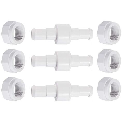 Tuyau pivotant D20 avec écrou de tuyau D15 compatible avec Zodiac Polaris 280, 380, 180 - Pièces de rechange pour nettoyeur de piscine