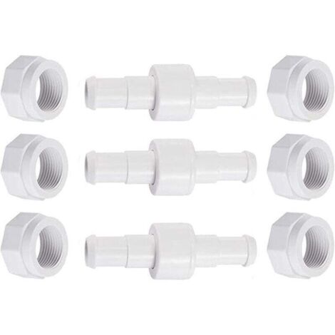 Tuyau pivotant D20 avec écrou de tuyau D15 compatible avec Zodiac Polaris 280, 380, 180 - Pièces de rechange pour nettoyeur de piscine