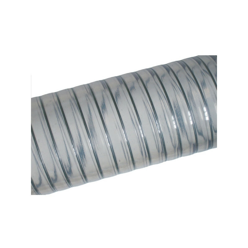Tuyau Metalflex spire acier alimentaire 30m - blanc - diam int. 30 mm