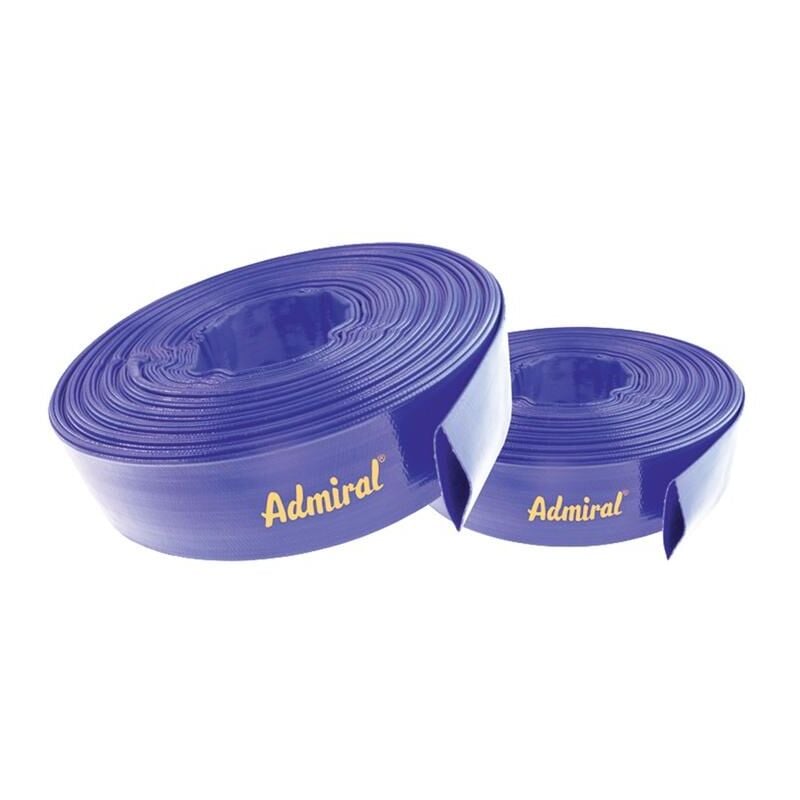 Tuyau plat Admi®Flat Int 203mm L.50m bleu Rl.ADMIRAL (Par 50)