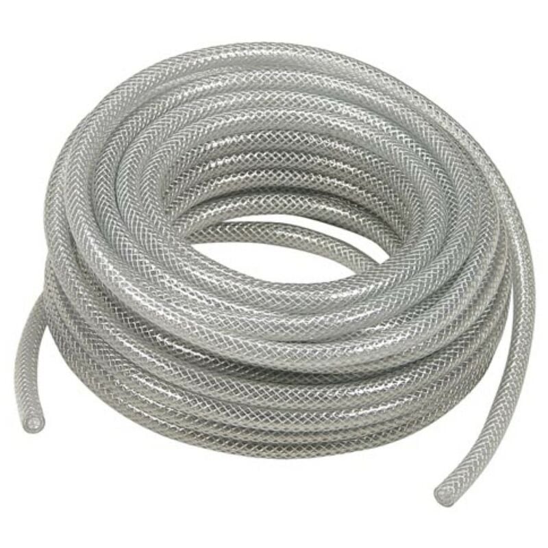 Stanley Tuyau d'air en PE, 15 mètres, Ø 6 x 10 mm, idéal pour les applications de pression d'air, polyéthylène flexible, transparent, parfait pour