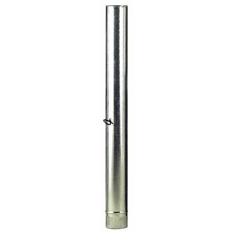 Tuyau poÃªle galvanisÃ© de 120 mm avec clÃ©