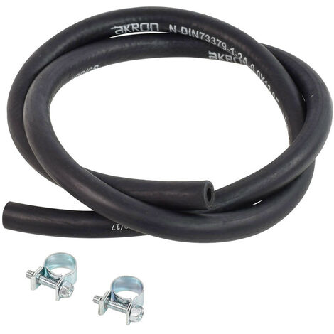 Tuyau pour carburant 6/11 mm - Colliers - Longueur 1 mètre