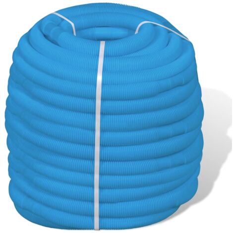 Tuyau PVC Piscine 50mm⌀ - Couronne 25m Blanc Semi-Rigide Résistant 18 Bars (Collage Required)