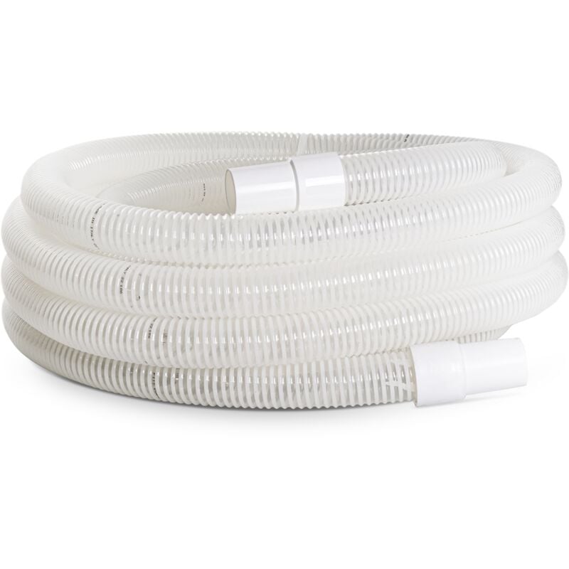 Saturnia - fitt evapool 38mm 12 m - Tuyau spiralé, flottant pour le Nettoyage des Piscines, avec Manchons, blanc