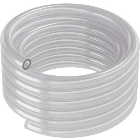 Tuyau PVC - 12/16 mm,5m, Transparent - Tuyau Flexible Durable pour de Multiples Applications, Transparent pour Une Installation discrète dans Les