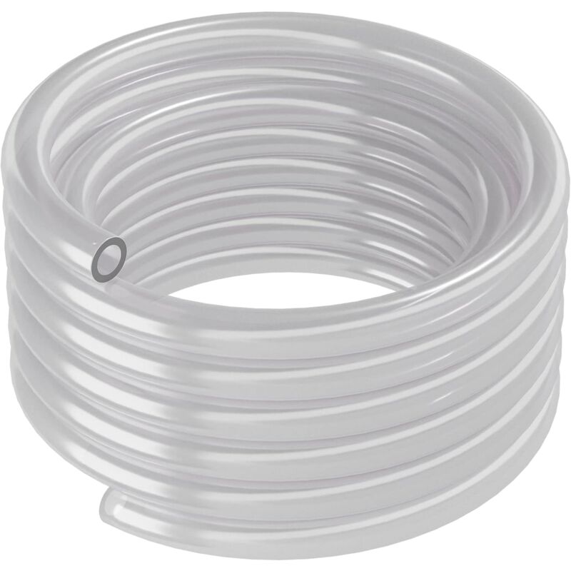 Tuyau PVC - 12/16 mm,5m, Transparent - Tuyau Flexible Durable pour de Multiples Applications, Transparent pour Une Installation discrète dans Les