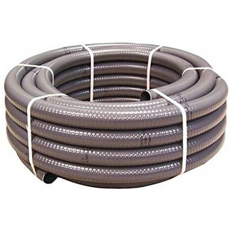 ESPIROFLEX Tuyau PVC Gris Pression Semi-rigide à coller 63mm diamètre/Bassins et Piscine/Vente au mètre