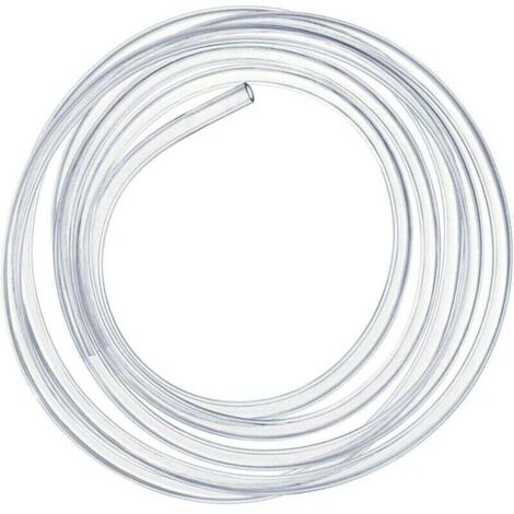 Tuyau PVC Souple Transparent 2 Mètres, 16 × 20mm Tube Flexible de Pression