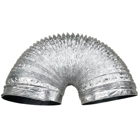 Tuyau rond flexible en aluminium de 3 pouces et 5 pieds