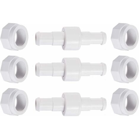 Tuyau rotatif D20 avec écrou de tuyau D15 compatible avec Zodiac Polaris 280, 380, 180 - pièces détachées pour nettoyeur de piscine 3 pcs H