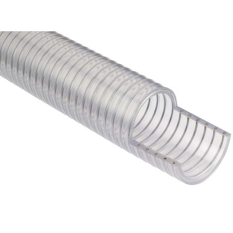 Tuyau RS PRO PVC, renforcé Transparent, longueur 10m, rayon de courbure 38 (Minimum)mm ( Prix pour 1 )