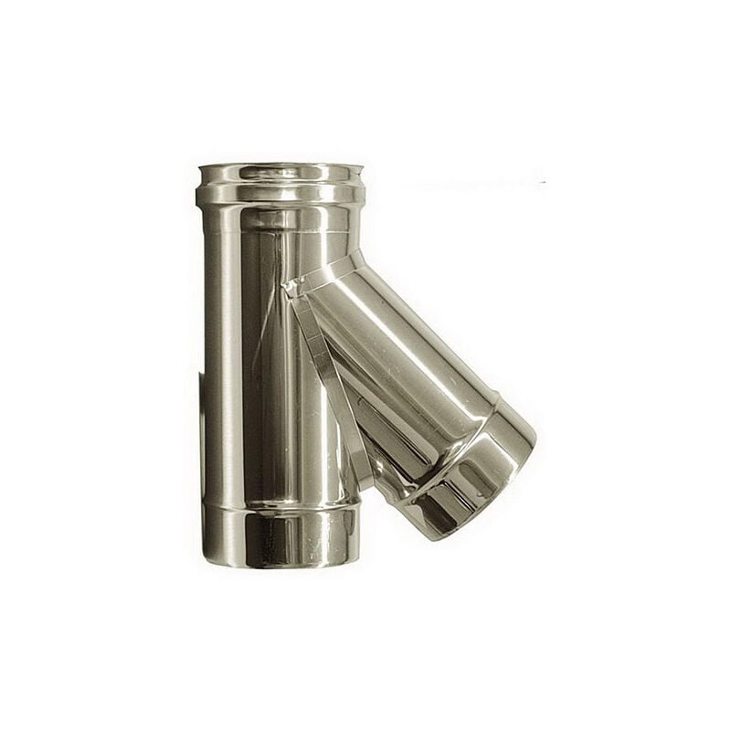 Cheminee Raccord t 135° conduit de cheminee dn 180 tube en acier inoxydable 316