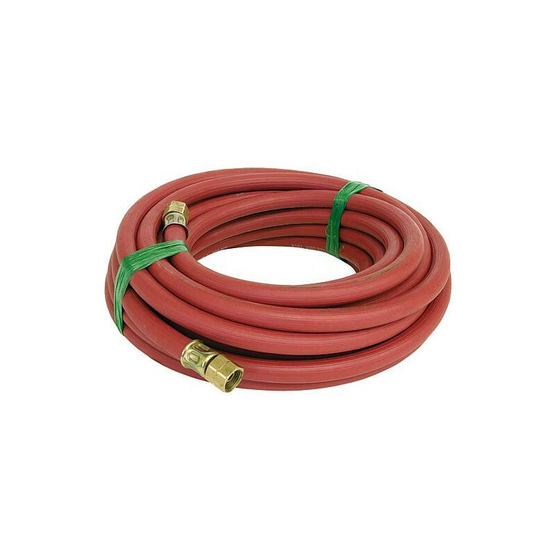 Banyo - Tuyau souple Acetylene, 10m long raccord r 3/8L x r 3/8 l 6,0 x 3,5 mm