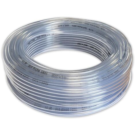 Tuyau souple cristal transparent pvc Ø 4 mm pour usages divers - 50 m