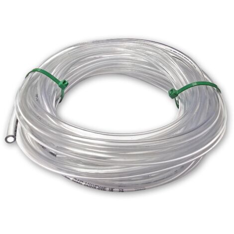 DQ-PP 10m Tuyau Souple Renforcé PVC 10/16mm Transparent