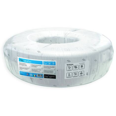 Tuyau souple PVC 25 mètres – Diamètre extérieur 50 mm – Pression max. 5 kg/cm² – Raccordement filtration piscine