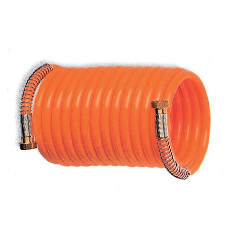 Tuyau spiralé polyamide avec raccords 8x10 mm de 10 m pour air comprimé - Salon
