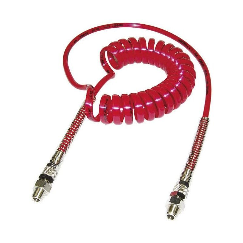 Tuyau spiralé IMI NORGREN PU310600218 rouge Ø extérieur: 6 mm Ø intérieur: 4 mm Pression de service (max.): 10 bar 1 pc(s) S61797