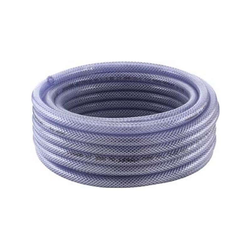 Tricoflex - Tuyau flexible tissé pvc tcn avec insert 9x3mm 10m transparent 1 rouleau